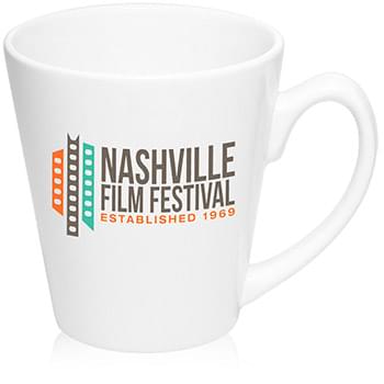 12 oz. Glossy Ceramic Latte Coffee Mug