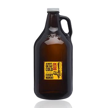 64 oz. Amber Handle Glass Beer Growler 38/400