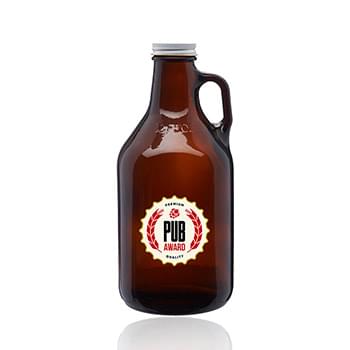 32 oz. Amber Glass Beer Growlers 38/400