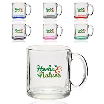 13 oz. Clear Glass Coffee Mugs
