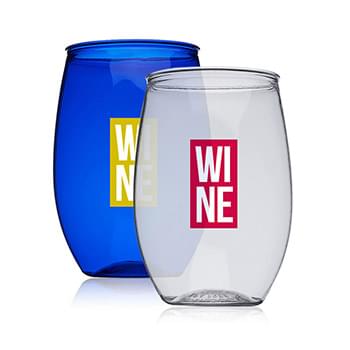 16 oz. Plastic Stemless Wine Glasses
