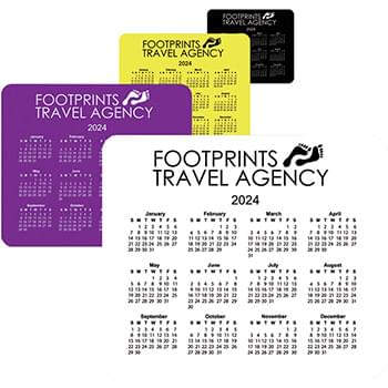 Customized Horizontal Calendar Mouse Pad