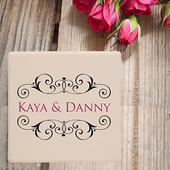 4" Square Ceramic Coasters