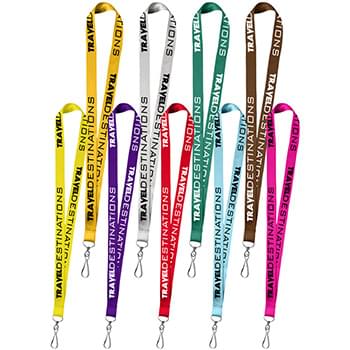 0.75" Polyester Silkscreen Lanyard