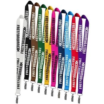 1" Polyester Silkscreen Lanyard