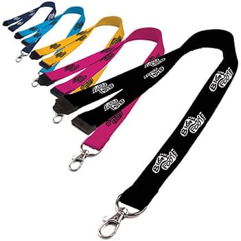 0.62" Polyester Lanyard with Safety Breakaway