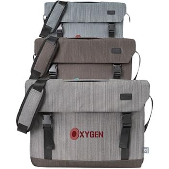 RejuVe ELEMENT Recycled Heather Laptop Brief Bag