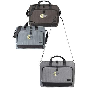 RejuVe METRO Recycled Heather Laptop Brief Bag