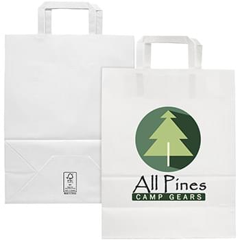 Large FSC Certified White Paper Bag