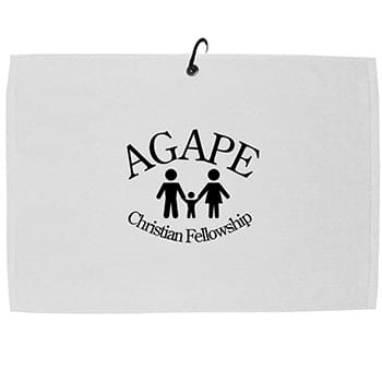 16" x 25" Champions White Golf Towel