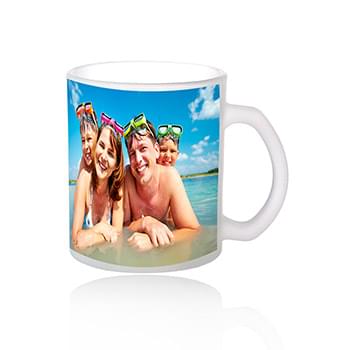 11.5 oz Full Color Frosted Glass Coffee Mug