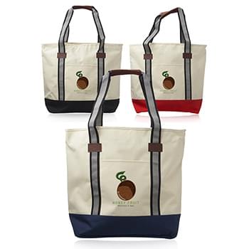 Large Sea Coast Polyester Tote Bag