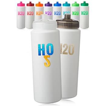 32 oz. HDPE Plastic Sports Water Bottles